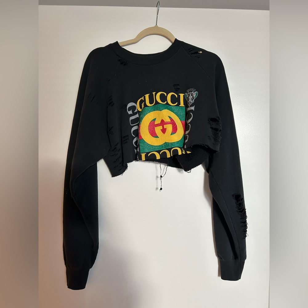 Distressed Vintage Gucci Sweatshirt